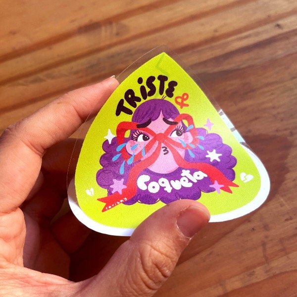 Producto - Sticker Triste y coqueta