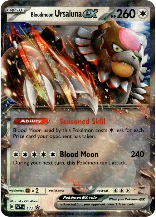 Producto - Bloodmoon Ursaluna ex - SVP177 - Scarlet and Violet Promo