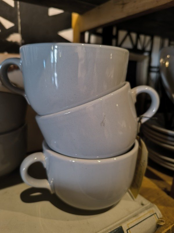 Producto - Vajilla / Juego de 6 Tazones Grey / M: diam 13 cm x h 8 cm