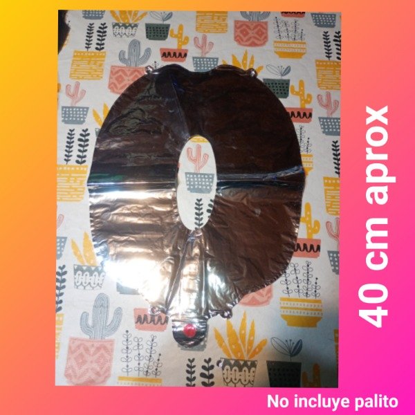Producto - Globo número cero plateado