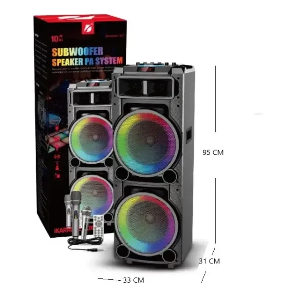 Producto - PL450 PARLANTE TORRE 10X2 BLUETOOTH CON LUZ 200W