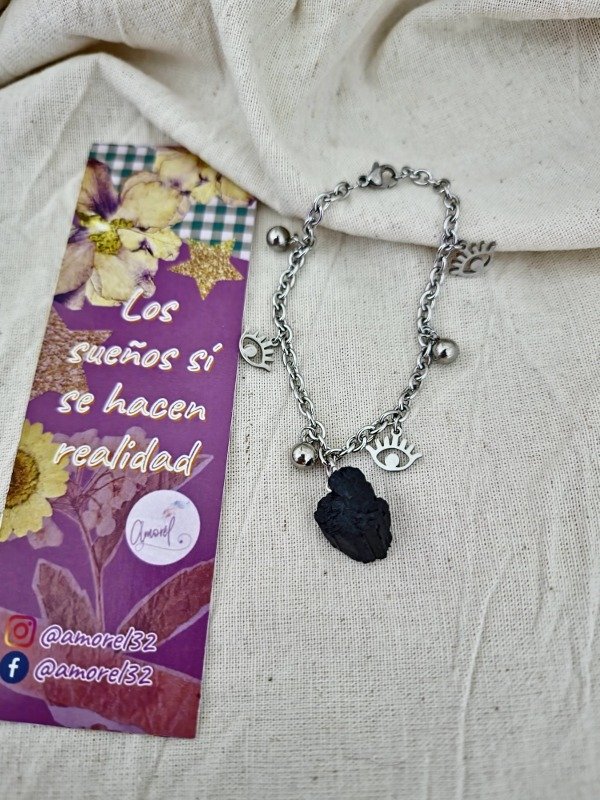 Producto - Pulsera Turmalina full acero