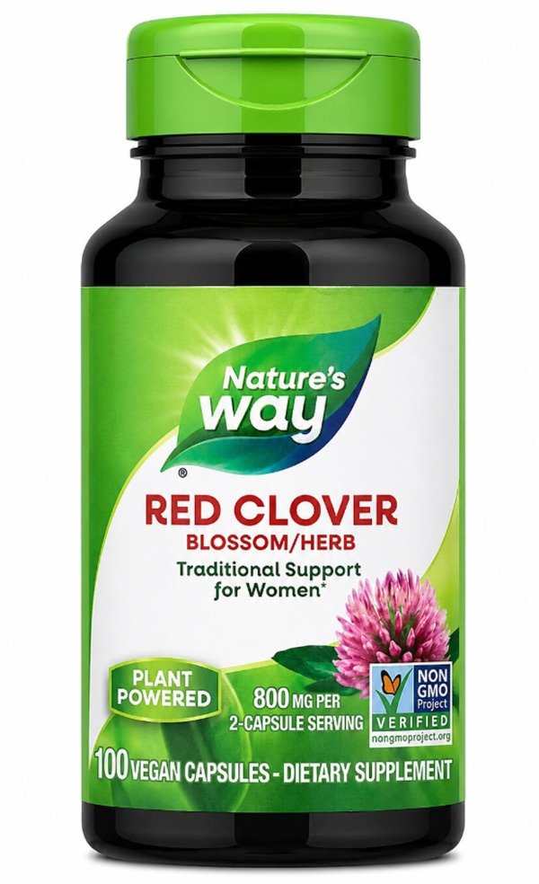 Producto - Natures Way - Red Clover (Trébol Rojo) 100 capsulas x400mg