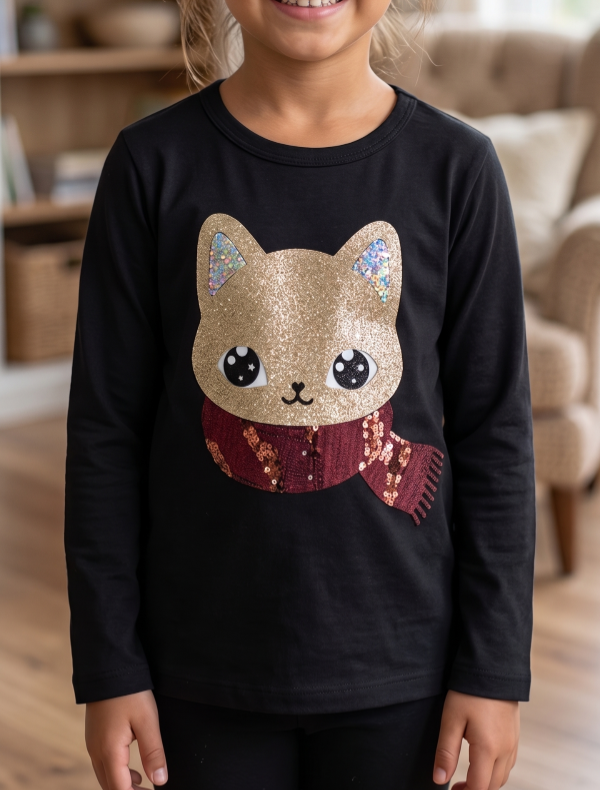 Producto - CAMISETA GATITA BUFANDA