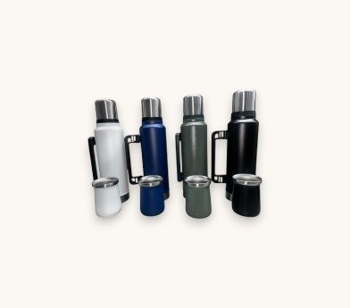 Producto - COMBO Termo acero 400 ml c/manija + Mate