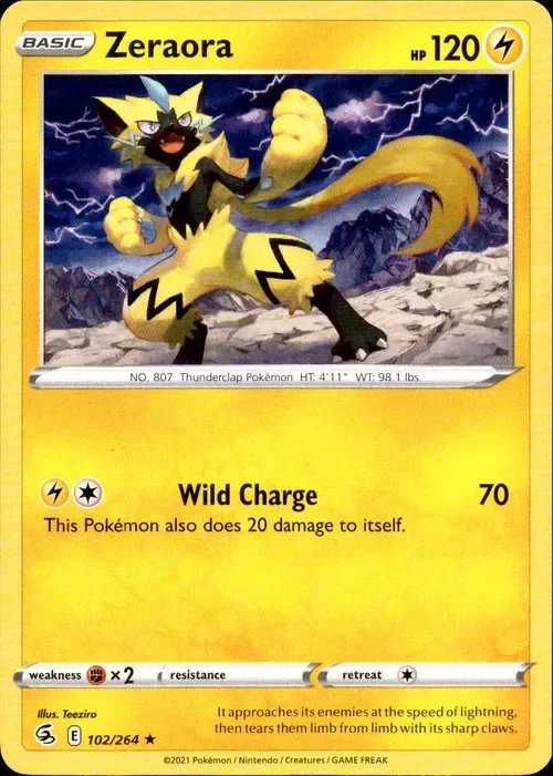 Producto - Zeraora - 102/264 - Fusion Strike