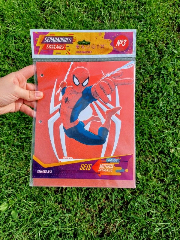 Producto - Separadores Spiderman N3 x6