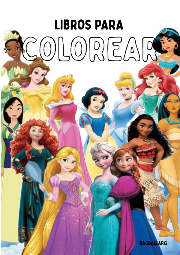 Producto - PDF IMPRIMIBLE A5 - PRINCESAS