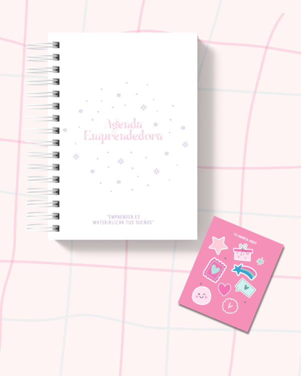 Producto - AGENDA EMPRENDEDORA PEDIDOS TAPAS PERSONALIZADAS