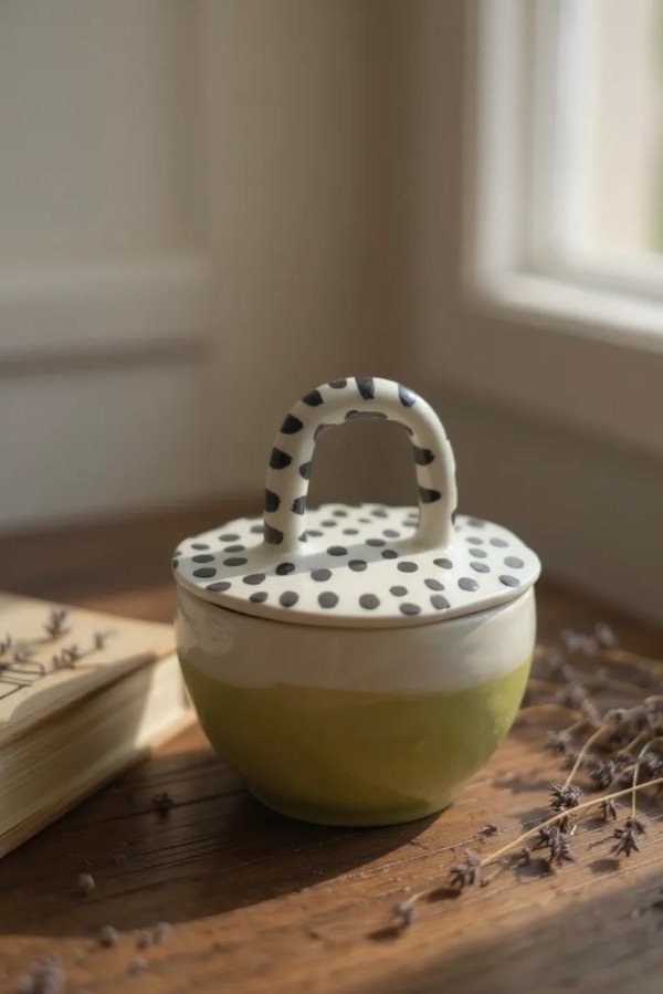 Producto - Cuenco con tapa de cerámica artesanal