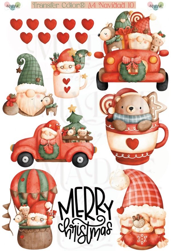 Producto - TRANSFER COLOR A4 NAVIDAD 10