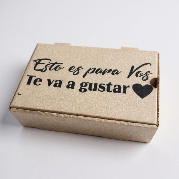 Producto - CAJA PARA REGALO CON FRASE "ESTO ES PARA VOS" 21 CM X 14 CM X 6 CM