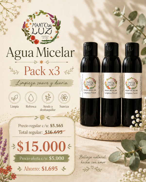 Producto - PACK X 3 aguas micelares