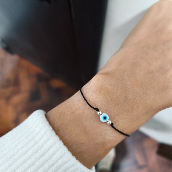 Producto - Pulsera ojito blanco (#470)