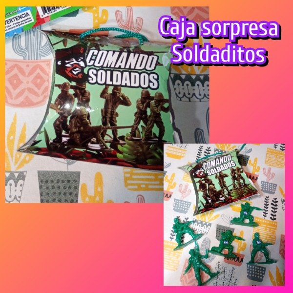 Producto - 2 Caja sorpresa, Dinosaurio/Militar