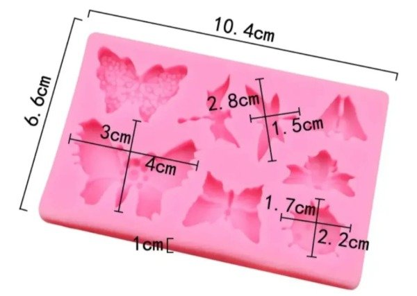 Producto - Molde de silicona Mariposas x 8 cav - 1