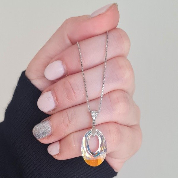 Producto - Cadena gota tornasol 3 cm