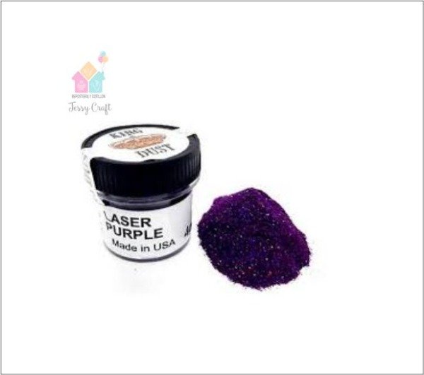 Producto - Polvo Comestible Glitters PURPLE - King Dust Laser 4g