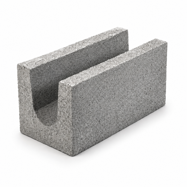 Producto - Bloque Liso Bond Beand "U" 19x19x39