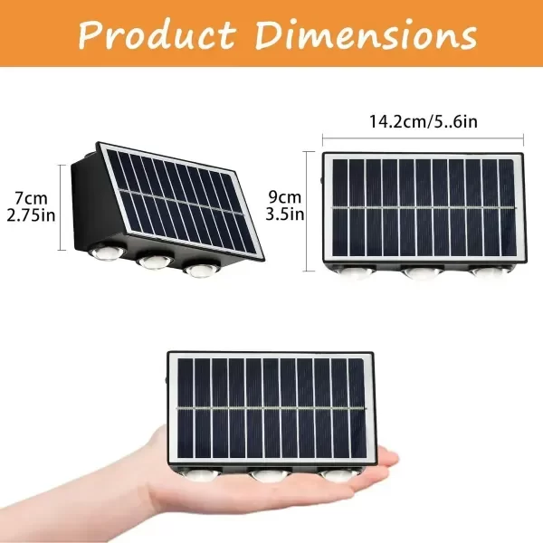 Producto - Aplique Luz Solar Pared Bidireccional Cálida/fría 2 Tonos (6ledp2) - 1