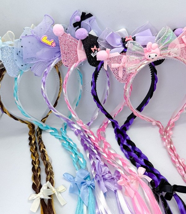 Producto - Vinchas con trenzas Surtido pack x12u (WA006)