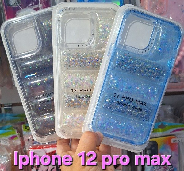 Producto - Fundas puffer brillo. IPhone 12 pro max