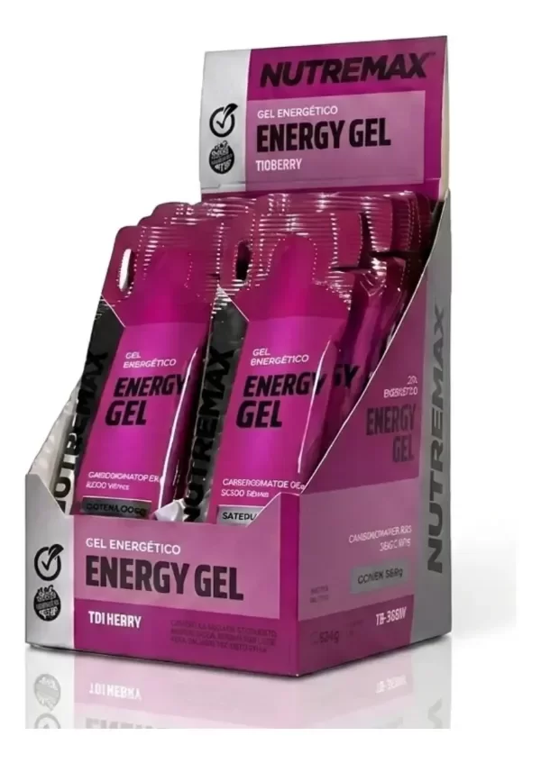 Producto - Energy gel Con Cafeina caja x12 u - NUTREMAX - 2