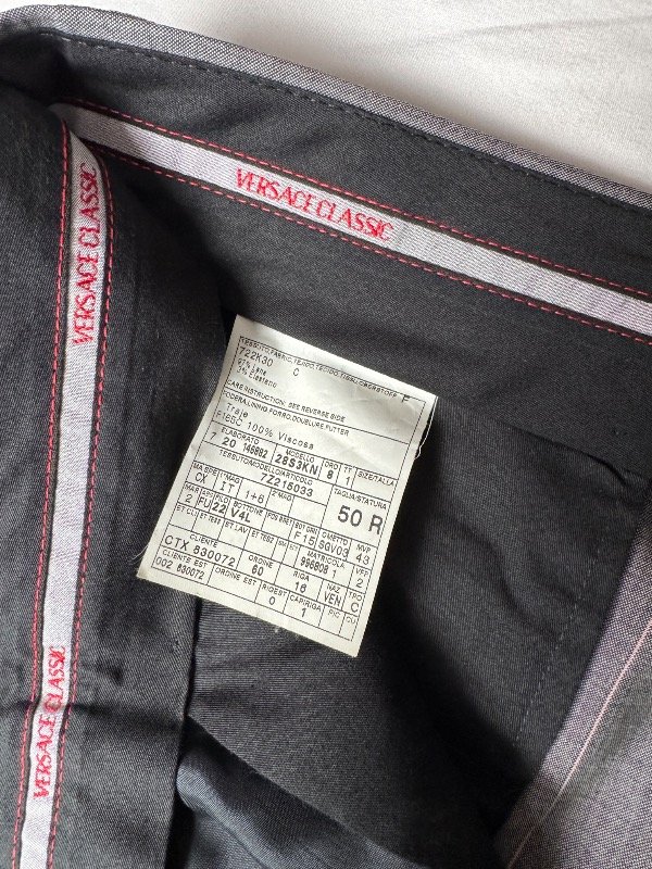 Producto - Traje Versace Classic a Rayas Finas T. 50 - 8