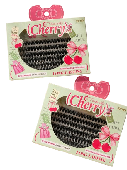Producto - Pestañas Cluster 50P Mix Cherry