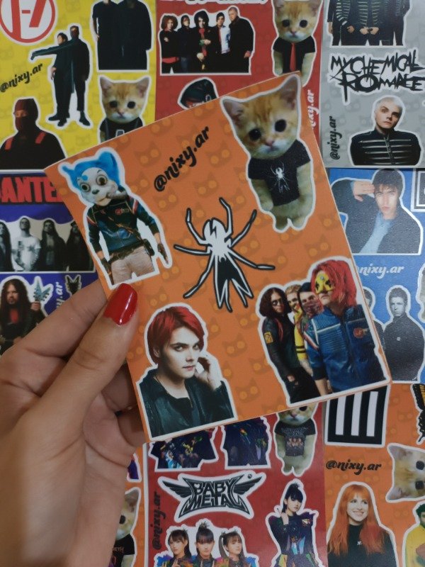 Producto - Plancha de stickers My Chemical Romance Killjoys Era