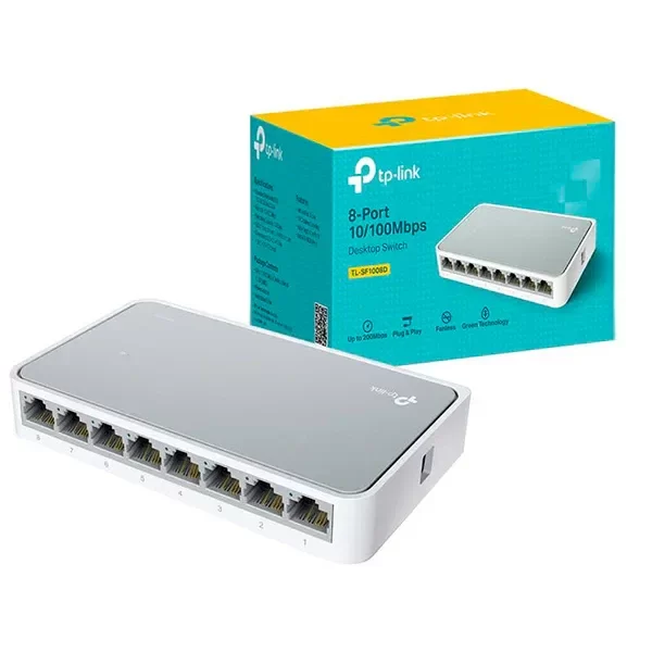 Producto - Switch TP LINK TL-SF1008D de escritorio de 8 puertos 10/100