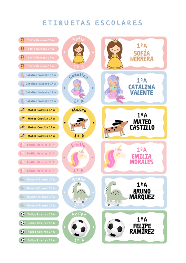Producto - Etiquetas personalizadas