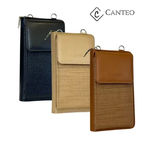Producto - Bandolera Portacelular/Billetera Cuero Pu con correa