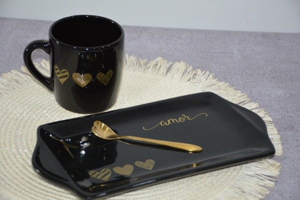 Producto - SET DESAYUNO - NEGRO DORADO