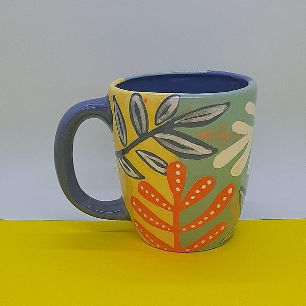 Producto - Taza alta Flores Tropicales