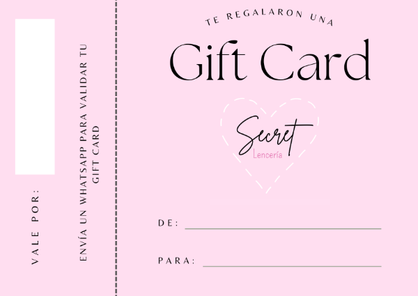 Producto - Gift Card
