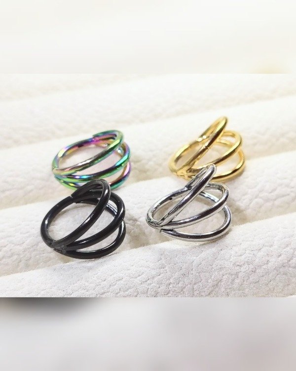 Producto - AQ Clicker. Triple. Acero. Dorado. Negro y Adonizado