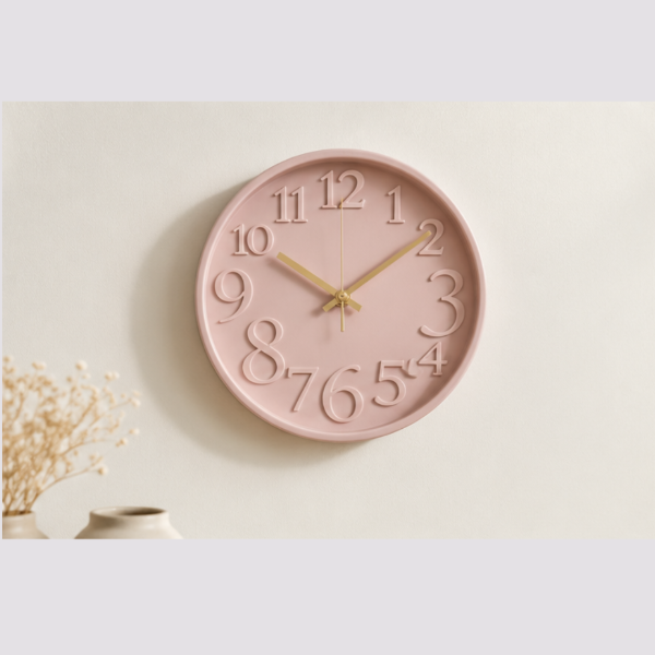 Producto - Reloj de Pared Pastel Rosa