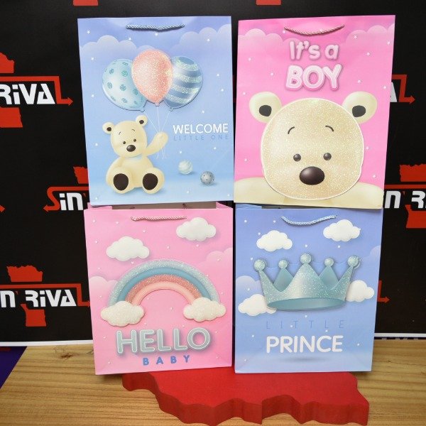 Producto - BOLSA DE REGALO CON RELIEVE INFANTIL 21X32CM TCOD4