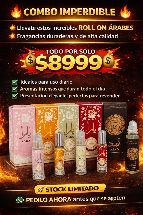 Producto - BE1502 COMBO DE PERFUMES ROLL ON X5