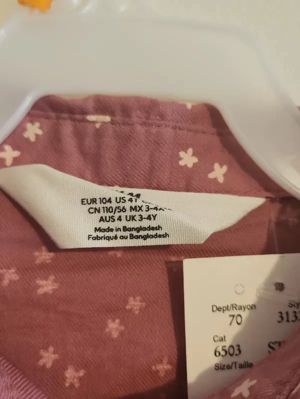 Producto - Vestido camisero HYM Talle 3-4 años. - 2