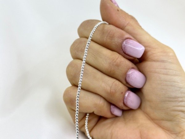 Producto - Choker con bolitas de plata de 2 mm B