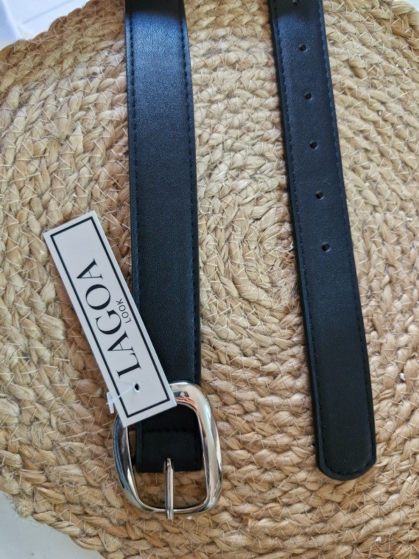 Producto - Cinto negro ovalado 035