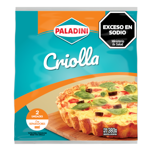 Producto - TAPA PASC/CRIOL 380G PALADINI