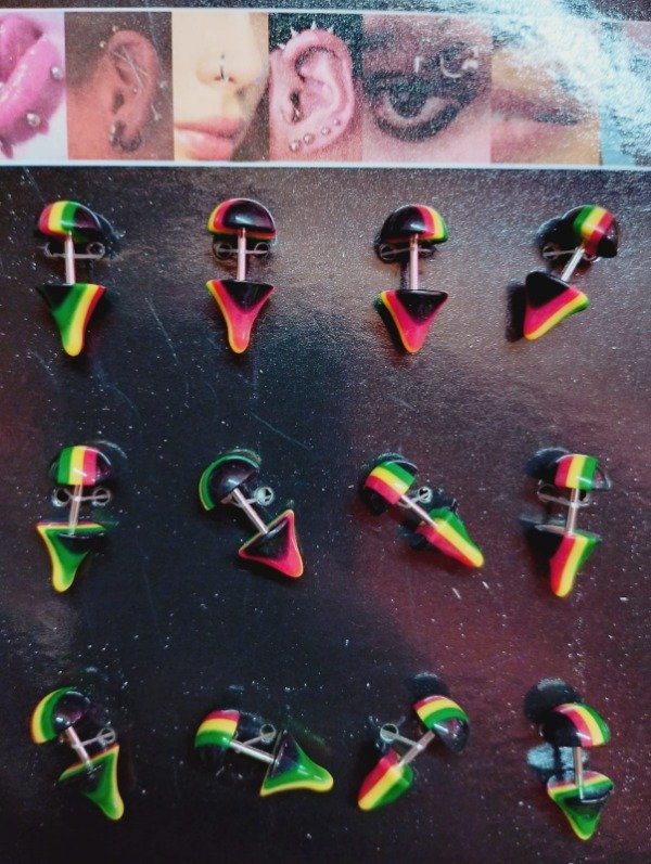 Producto - Piercing Jamaica x 3 unidades