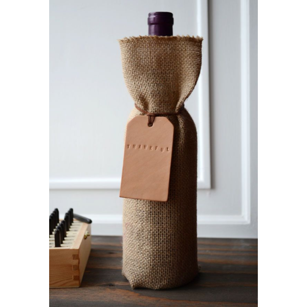 Producto - Bolsa para vino de apriete arpillera