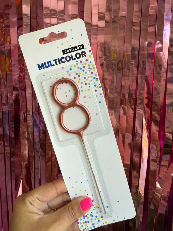 Producto - SPARKLE NUMERO 8 ROSA GOLD