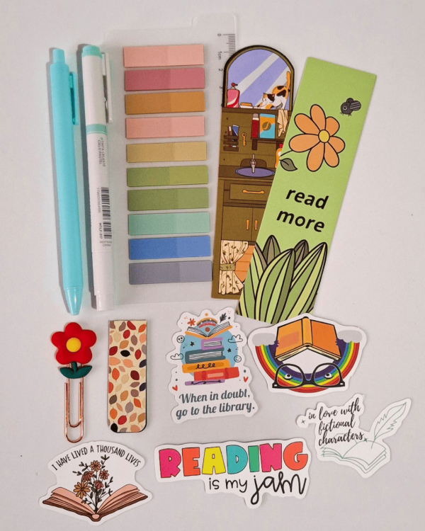 Producto - Combo mini pack booklover celeste cielo + mini tote bag
