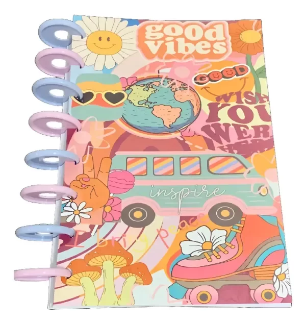 Producto - Cuaderno Sistema de Discos "Amor y Paz"