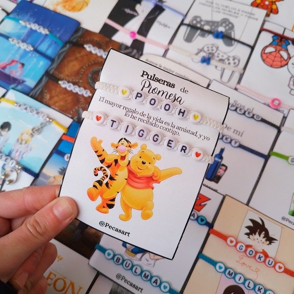 Producto - Pulseras Compartidas "Pooh y Tigger" 2
